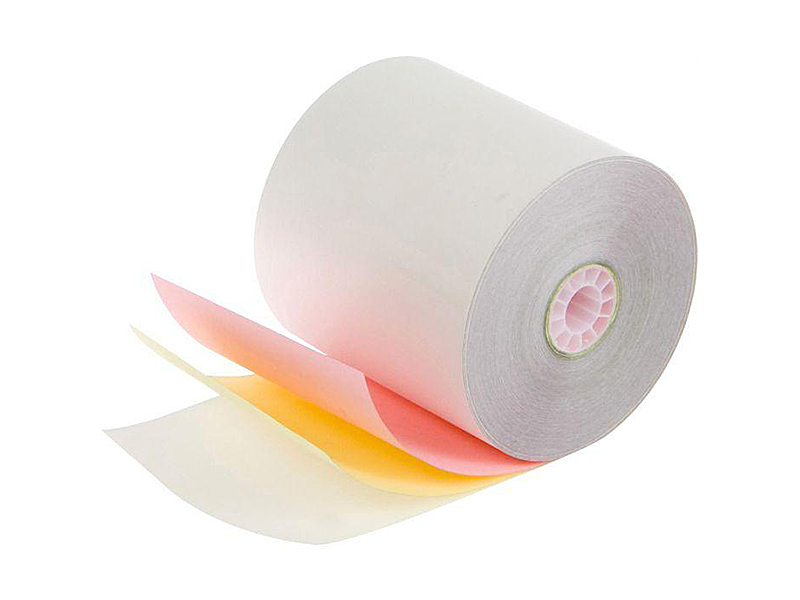 3" x 3" 3PLY white/canary paper rolls